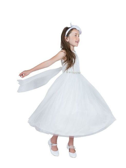 Kids Dream Girls Multi Colors Triangle Cut-Out Back Flower Girl Dress 2-14 - SophiasStyle.com